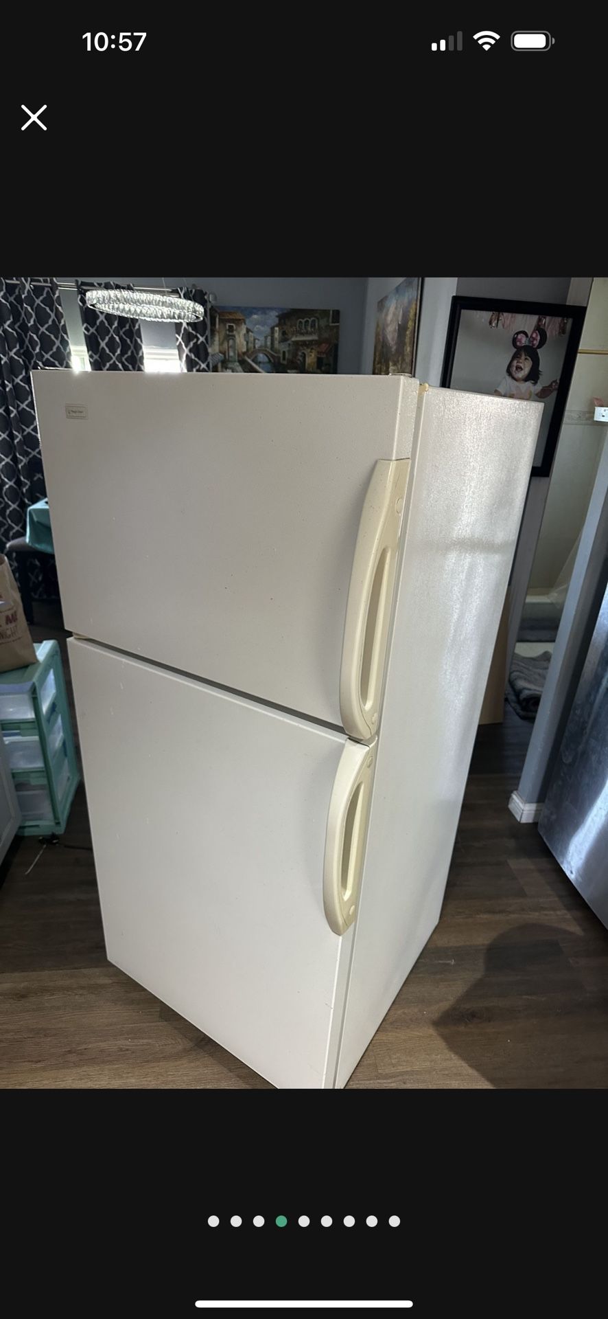 Top Freezer Refrigerator in White