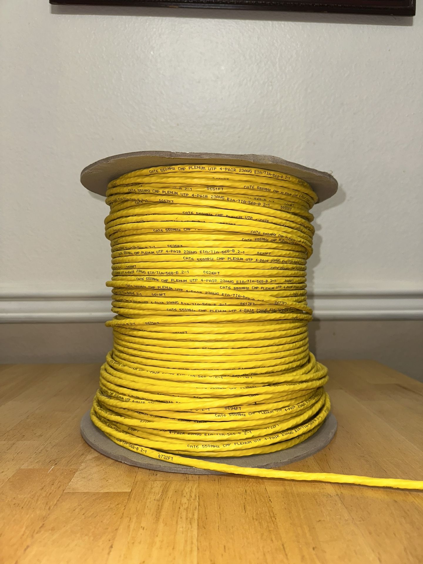Cat6 Plenum Ethernet Cable – 734 FT