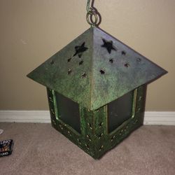 Green Hanging Candle Holder