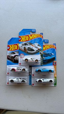 Lot of 5 Hotwheels ford gt super car