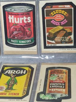 1973 Topps Wacky Packages Sticker Cards Lot of 38