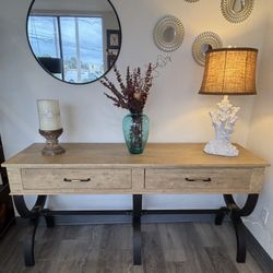 Solid Mahogany Condole Table