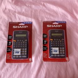 2 Sharp EL-501WB-BK Scientific Calculator