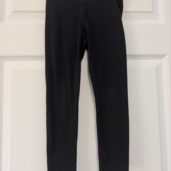 wonder nation Black Active Leggings  Girls Size 5T with Logo Trim