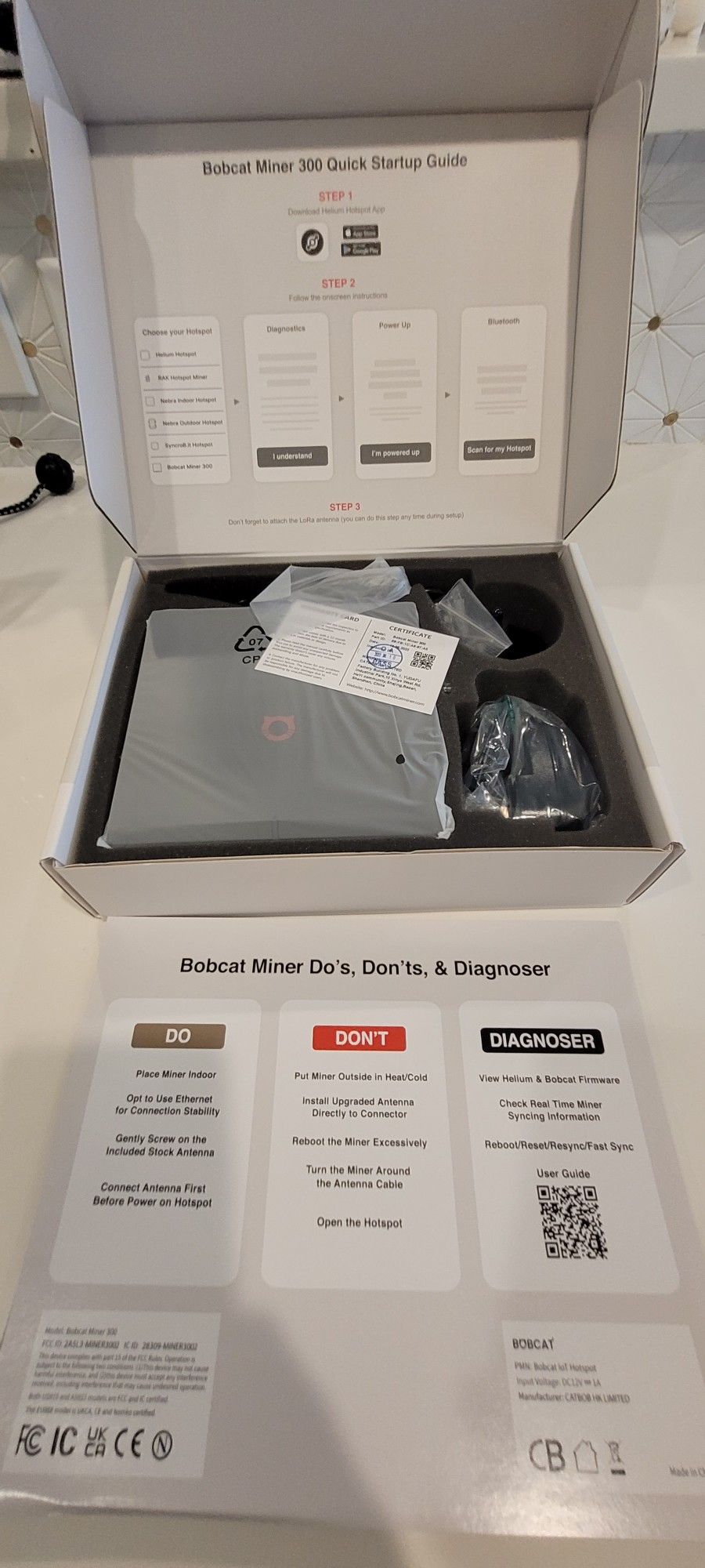 Bobcat Helium 300 Miner Brand NEW!