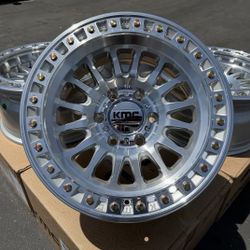 17x8.5 -10mm KMC IMS Machined Wheels Ford F150 Expedition F 150 Rims Tires Lincoln 6x135