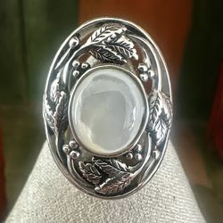 Sterling Silver Baroque Pearl Statement Ring BBJ