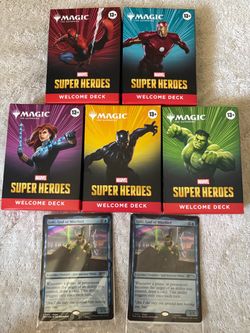 SDCC Magic Super Hero Decks with Loki Promo cards