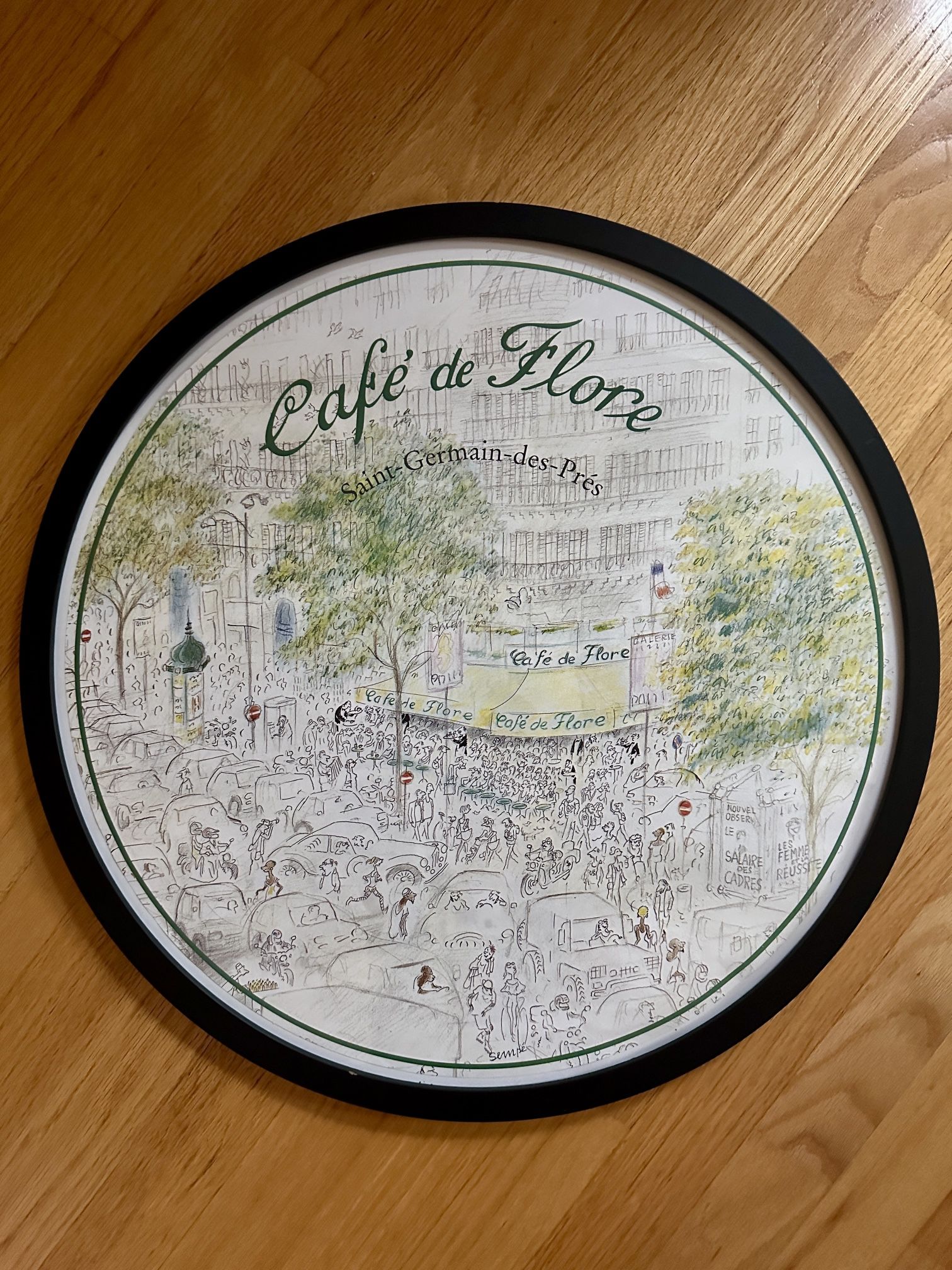 Cafe De Flore Paris Art 