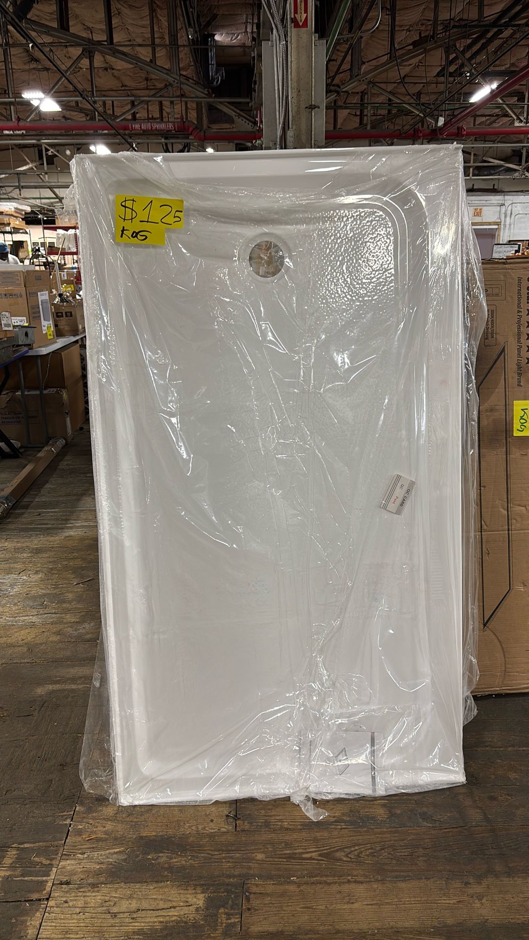 White Shower Base 