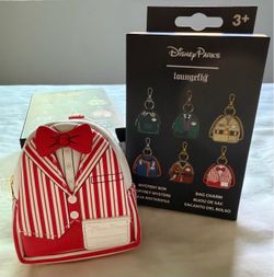 Disney Parks Loungefly Cast Member Uniform Dapper Dan Bag Charm Keychain