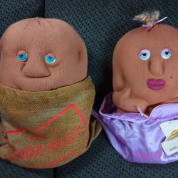 Robert Armstrong Coleco Couch Potato Plush Doll Sweet Girl Couple VTG