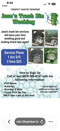 Trans bin cleaning