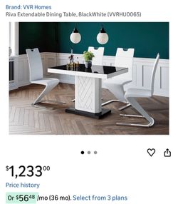 Brand New Modern Dining Table – Never Assembled