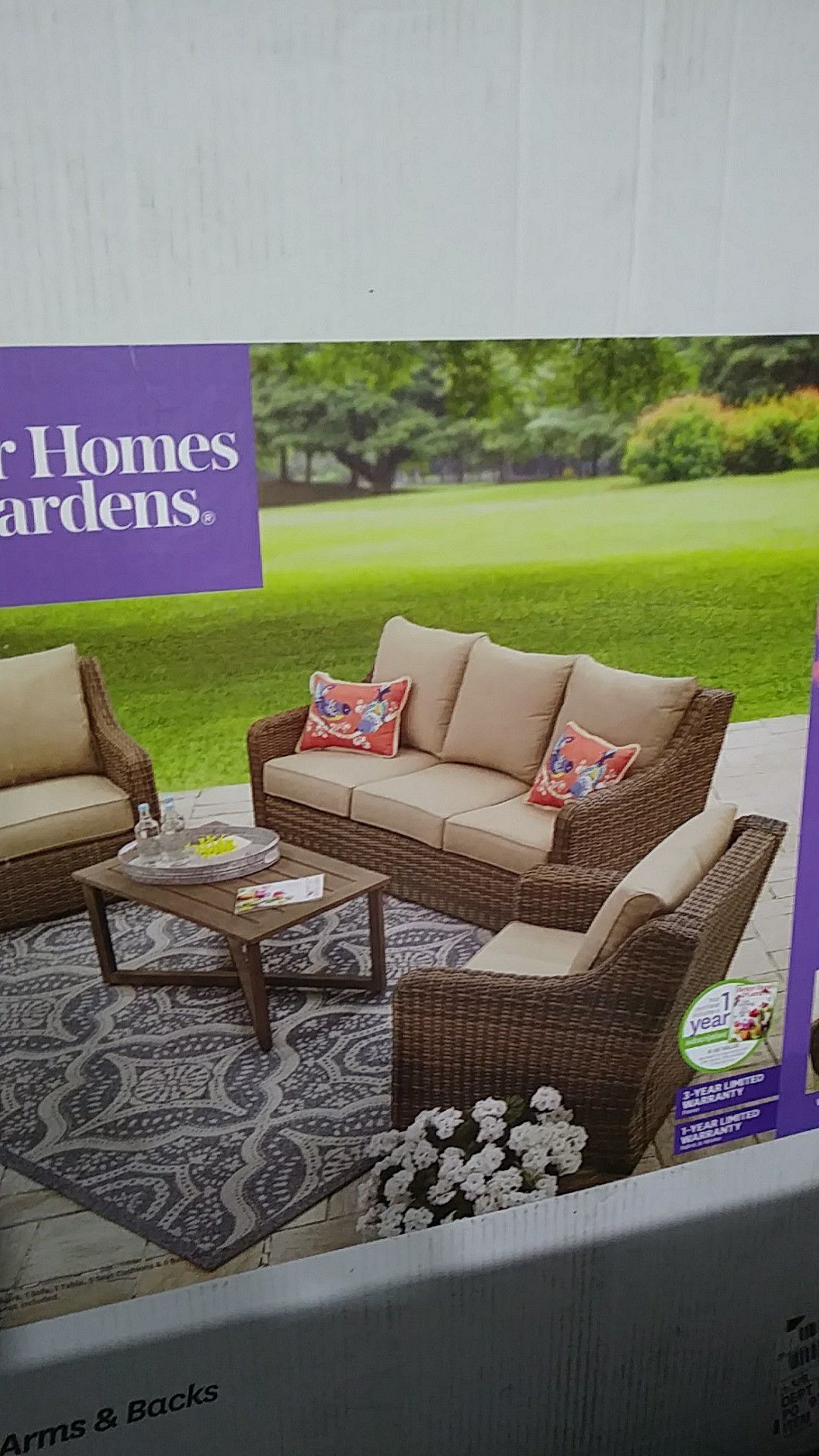 Better Homes and Gardens 4 pc Patio Furniture Hawthorne Park