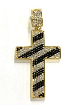 Pendant Stainless Steel 18K Gold Plated With Cubic Zirconia