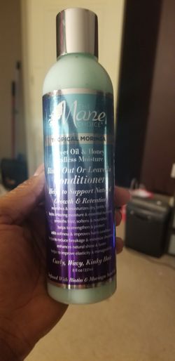 The Mane Choice 8 oz tropical morning rinse out or leave in conditioner