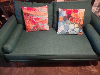 Beautiful Green Couch/ Loveseat