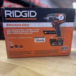 18V Brushless Cordless 1/2 in. Impact Wrench Kit with 4.0 Ah Battery and Charger