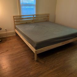 Ikea King Size Bed Frame & Mattress