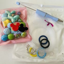 Craft Kit Beads, Pens And Wire For Necklace And Bracelets