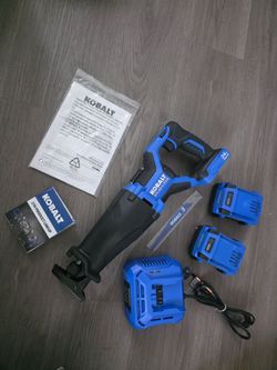 New Reciprocating saw + 2 batteries + 1 charger
