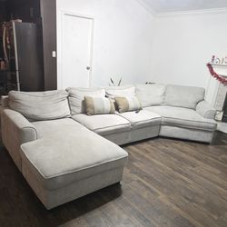 Costco 3 piece gray sectional Newport