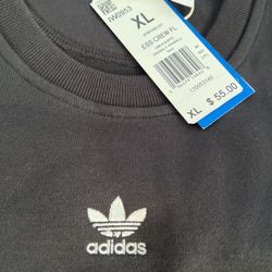 Women’s Adidas Crew neck Crop Top Sweater 