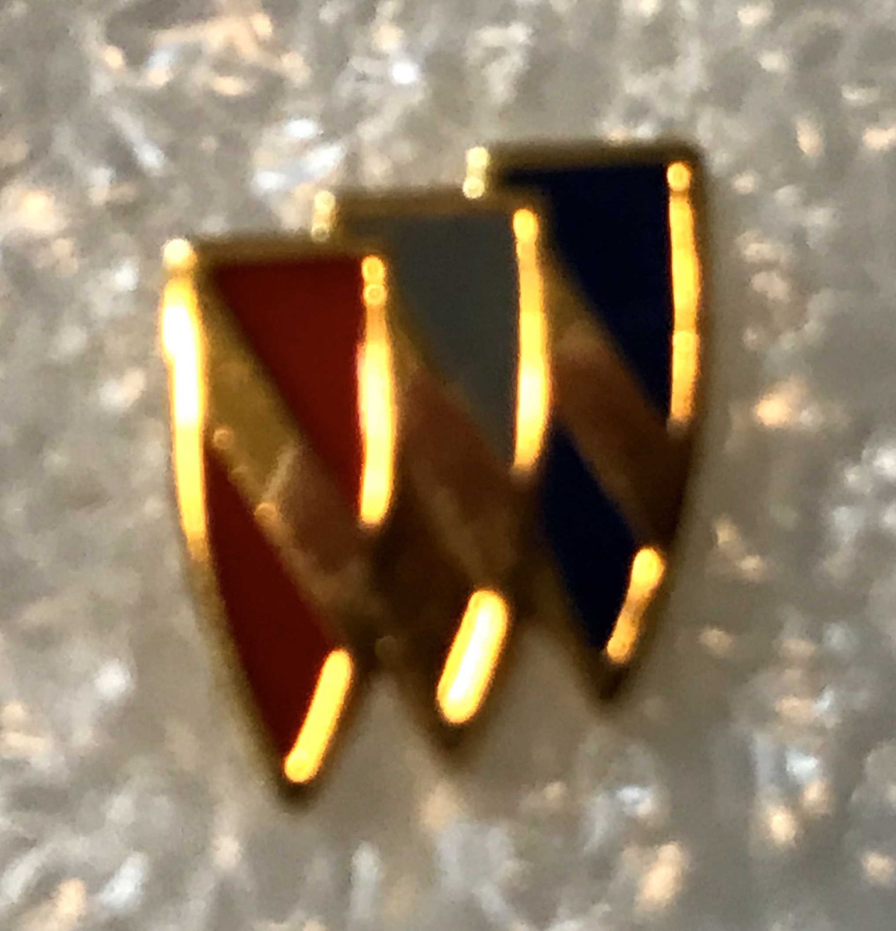 Vintage 1970’s Buick Tri Shield Logo Lapel / Blouse Pin