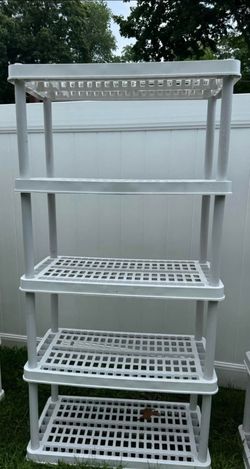 Gracious Living Heavy Duty 5-Tier Plastic Shelving Unit