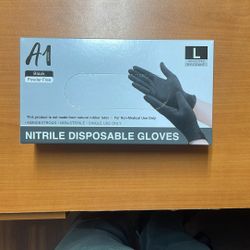 Nitrile Black Gloves, Premium Quality 