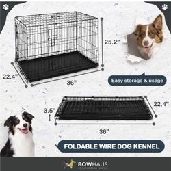 Foldable Dog Crate Wire Metal Dog Kennel