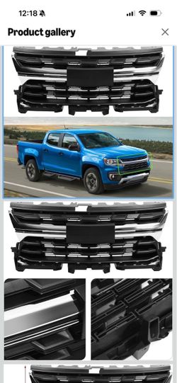 Chevrolet Colorado 2021 2022 Front Upper Grille With Chrome Trim Manufacturer Part Number: (contact info removed)8