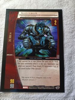 Upperdeck marvel TCG oversized nightcrawler card