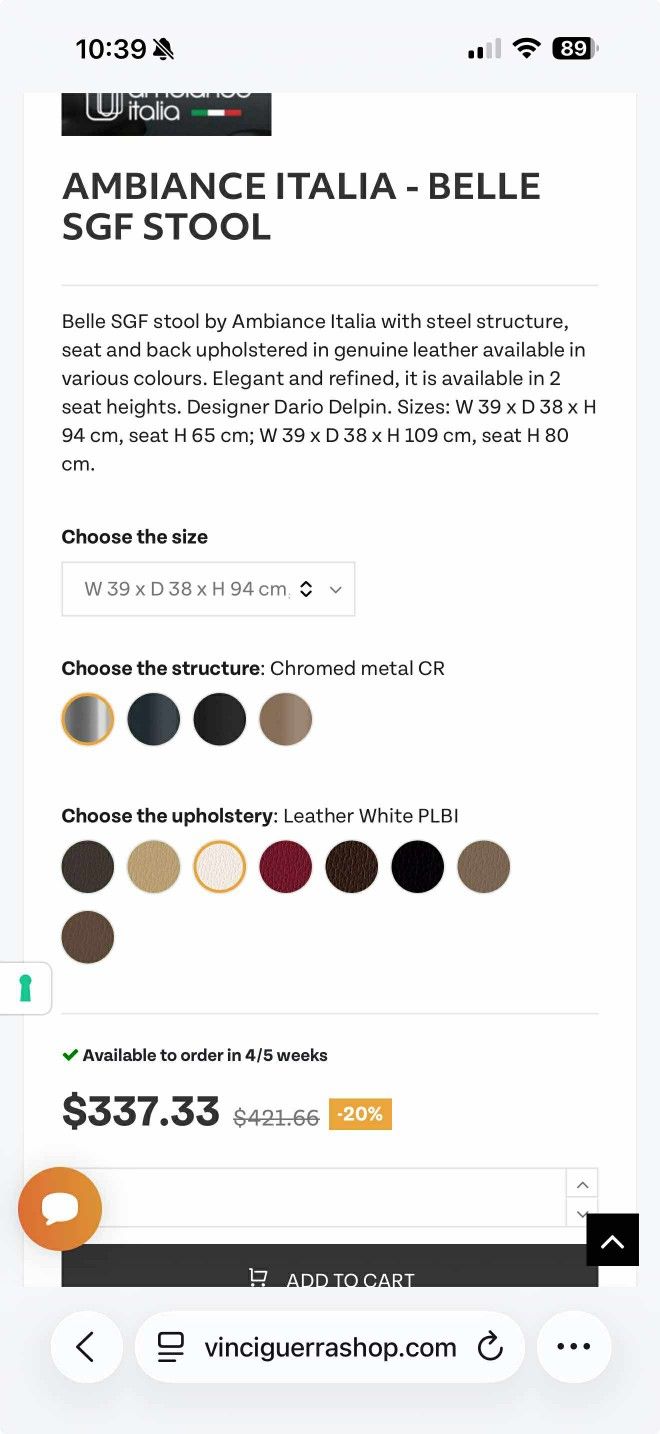 White Bar Stools/Dining Chairs