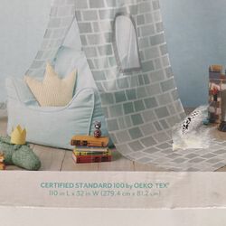 Pillowfort - Castle Canopy - Fits Over Bed or Play Area - 110"x32" - New In Box