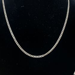 10k Gold Curb Chain 3.1mm 22in