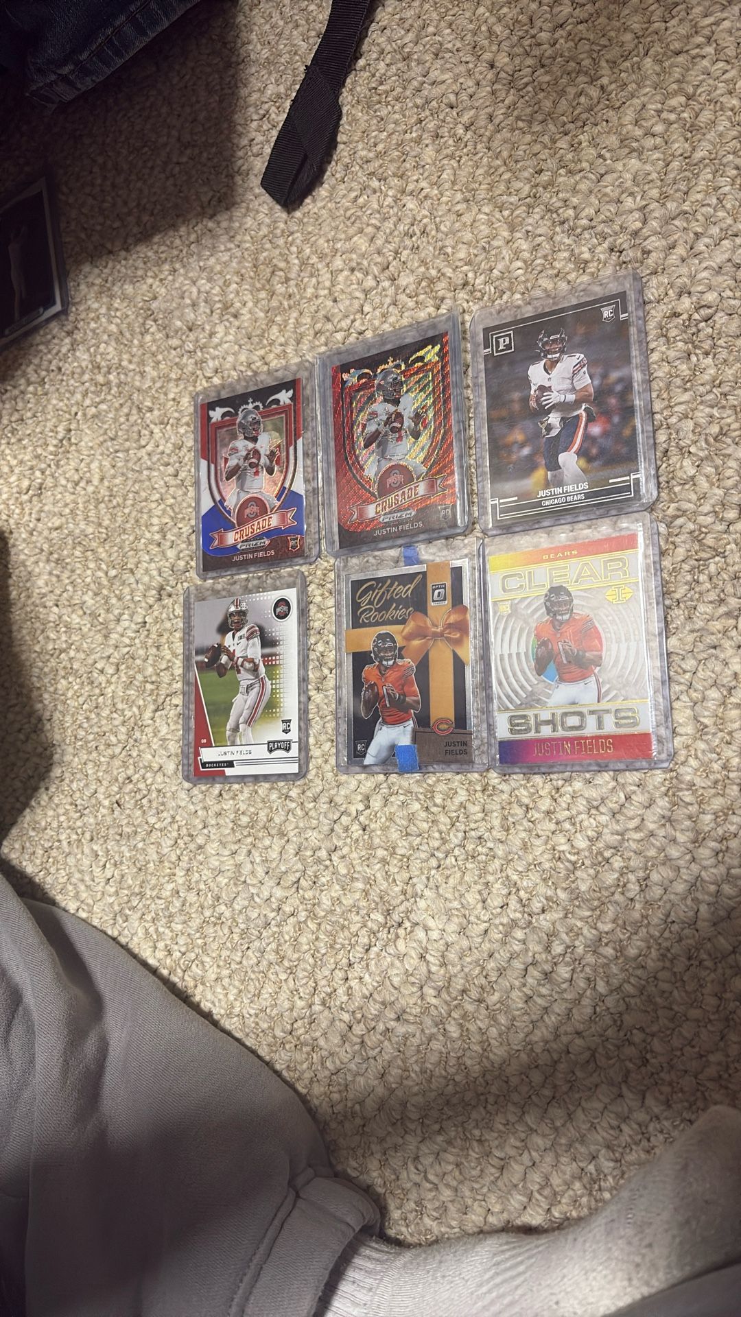 Justin Fields Rookie Card Lot