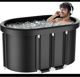 New in the box brand As cold plunge chill Ice Bath Tub for Athletes - 129 Gal Cold Plunge Tub for Recovery, Portable Bathtub Adult, Outdoor Large Oval