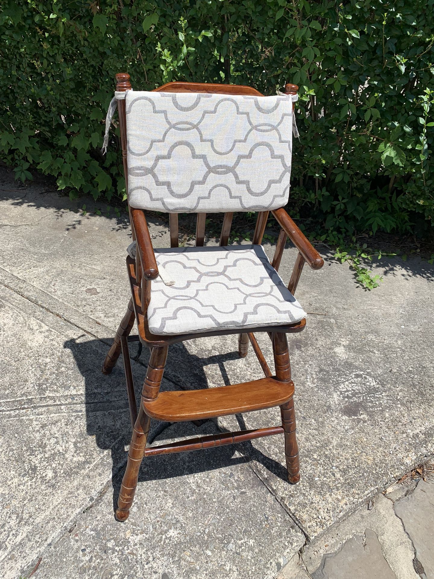 Antique Wooden High Chair