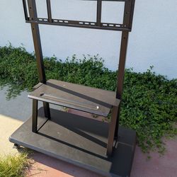 Rolling TV Floor Stand Cart with Shelf – Fits 40"–70"+ TVs – Heavy Duty