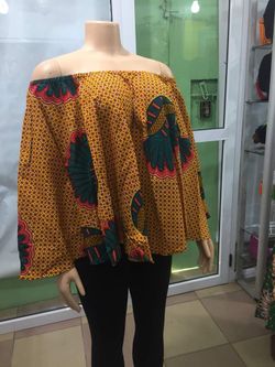 Quality African fabric top or cape - it's fits all sizes
