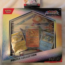 BNIB Pokemon Prismatic Evolutions Booster Bundle and Poster Collection