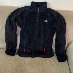 North Face Fluffy Zip Up Jacket