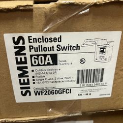 New Siemens Enclosed Pullout Switch