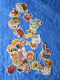 50-Piece STICKERS Pack, Thanksgiving & Fall