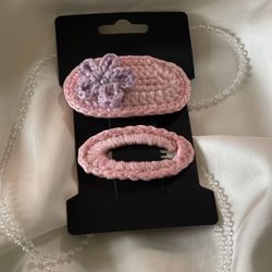 Crochet Hair Clips 