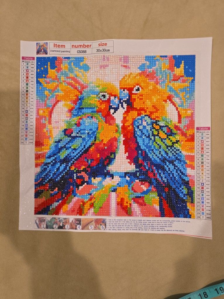Colorful Parrot Diamond Art