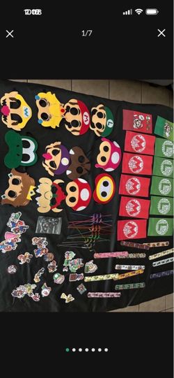 Mario Brothers party supplies