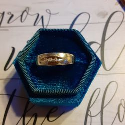 Estate Yellow Gold Diamond Band